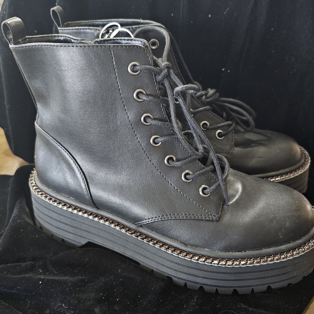 BCBGeneration Black Combat Boots - image 2